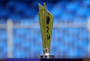 T20 world cup trophy shiny 16683